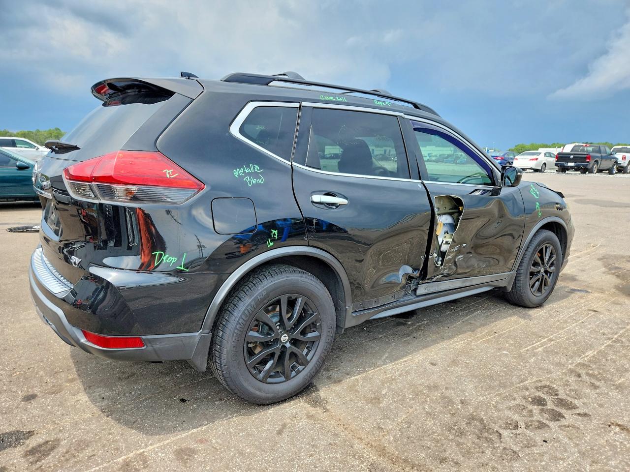 2017 Nissan Rogue Sv Black vin: 5N1AT2MT2HC830772