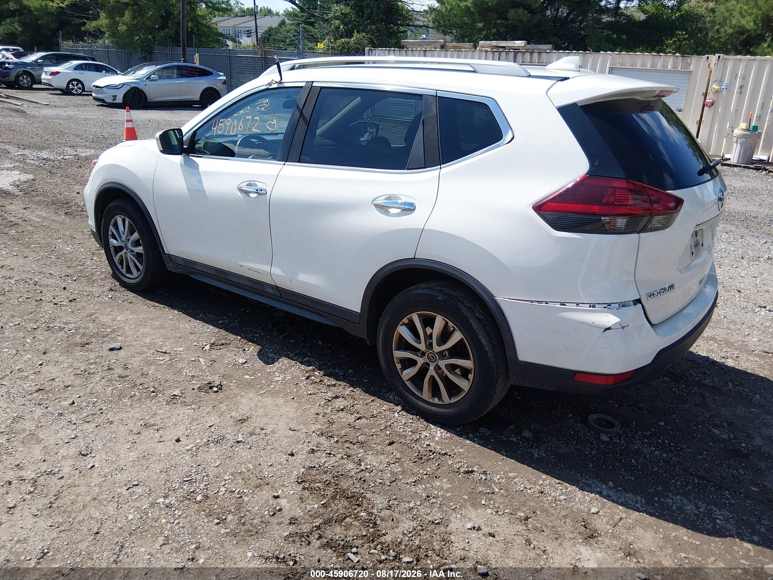 2018 Nissan Rogue Sv White vin: 5N1AT2MT2JC788447