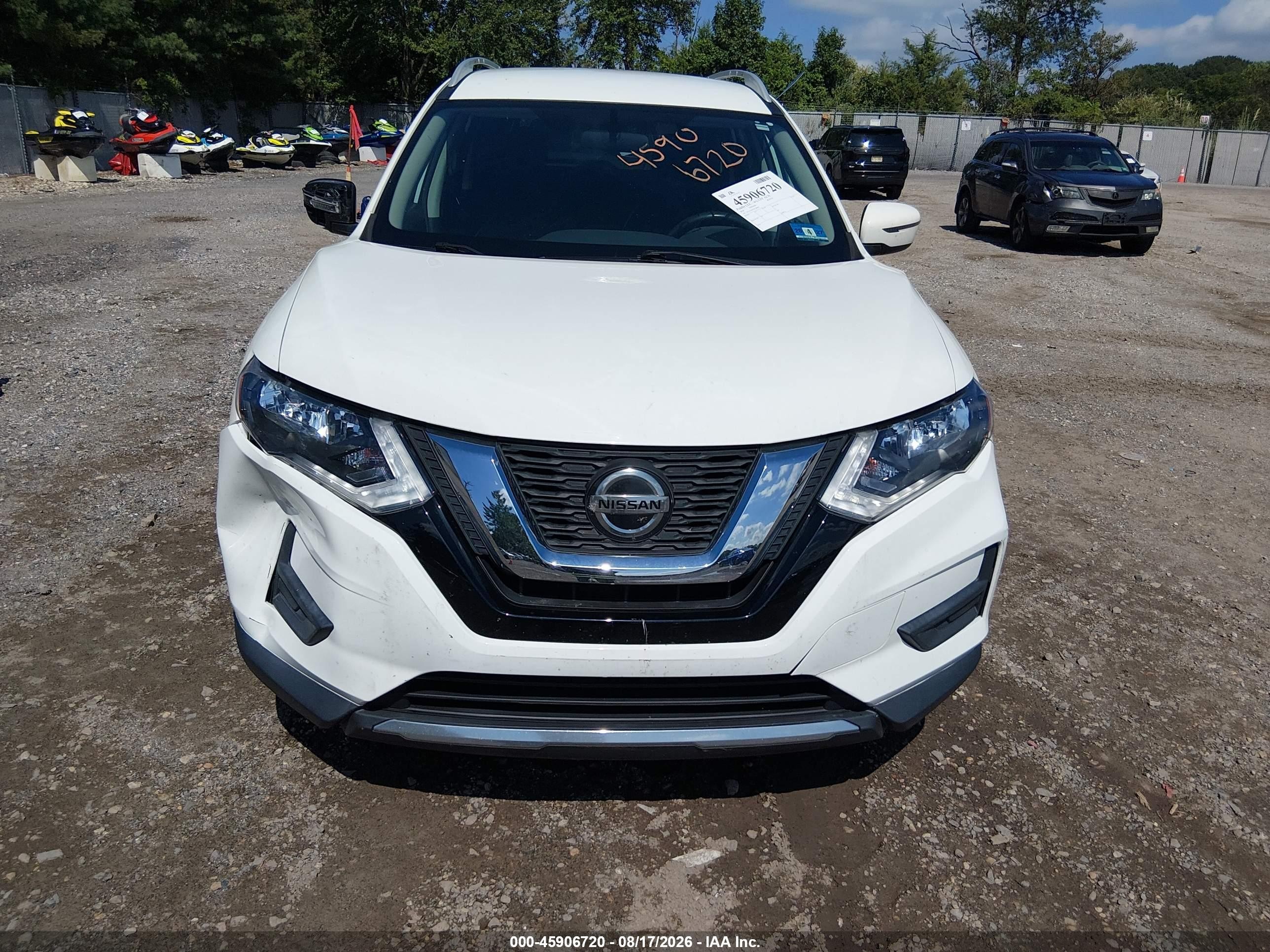 2018 Nissan Rogue Sv White vin: 5N1AT2MT2JC788447