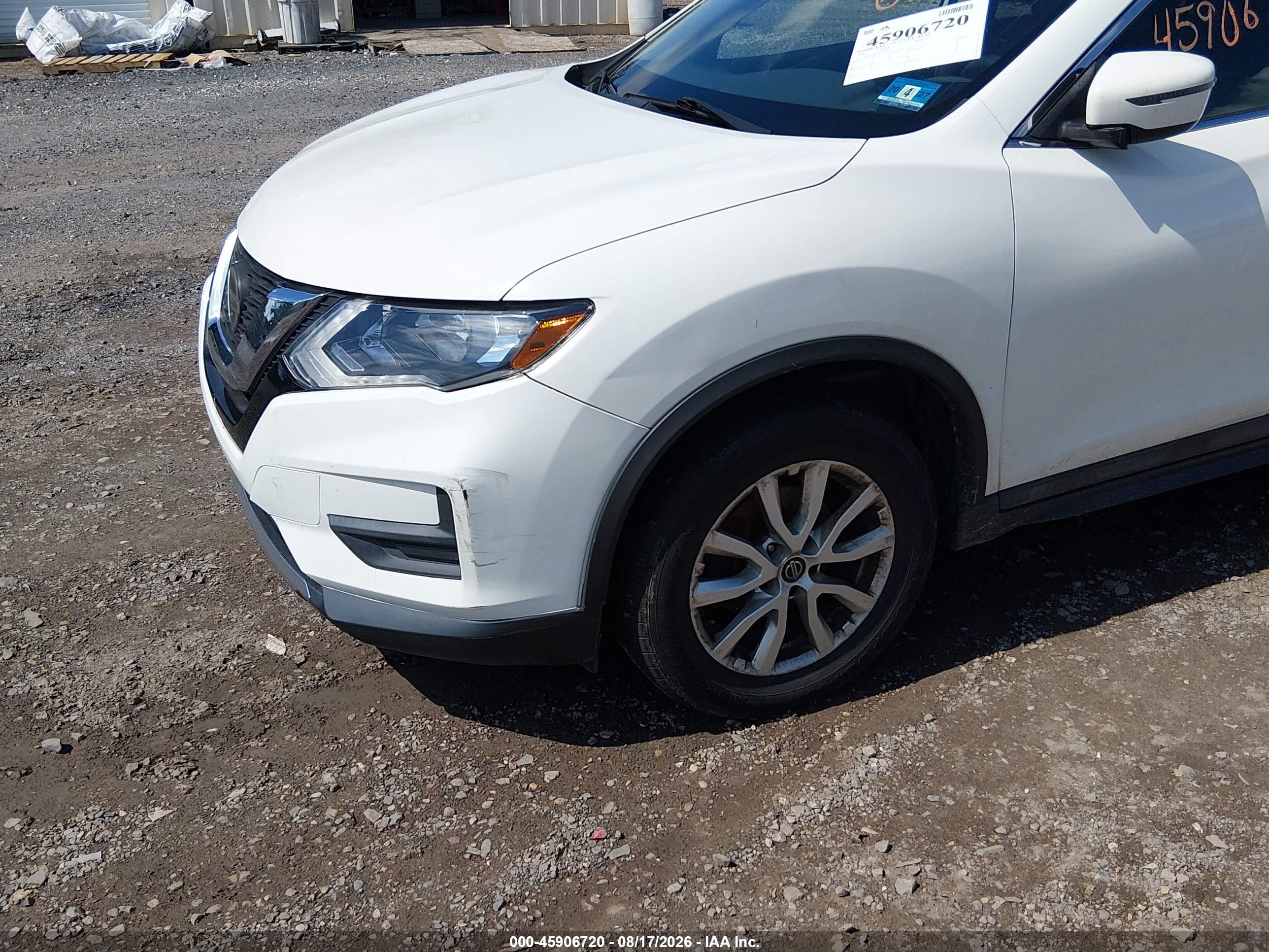 2018 Nissan Rogue Sv White vin: 5N1AT2MT2JC788447