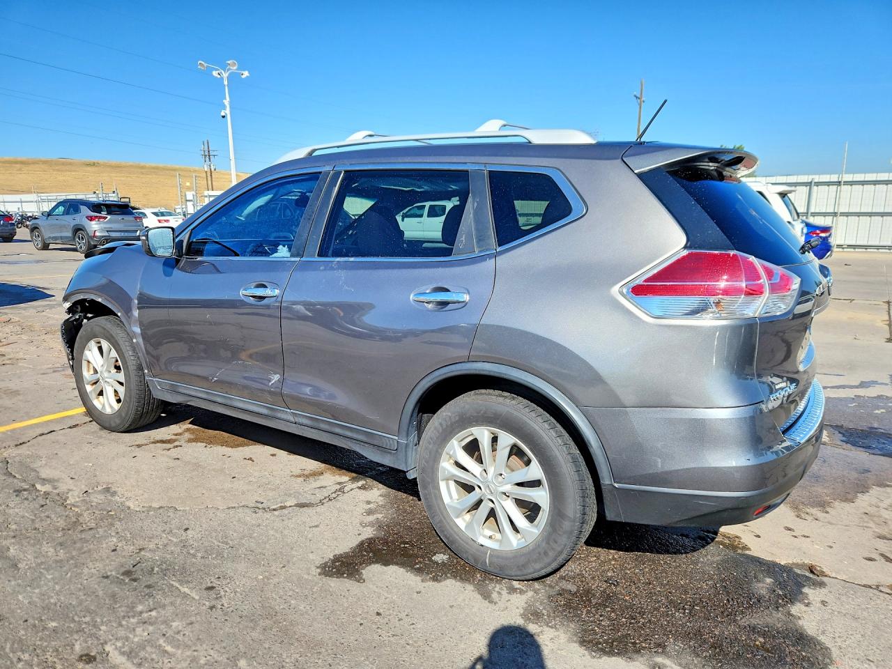 2014 Nissan Rogue S Gray vin: 5N1AT2MT3EC771288