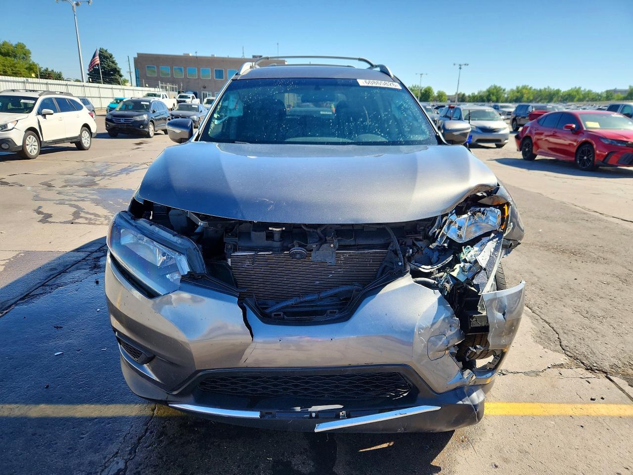 2014 Nissan Rogue S Gray vin: 5N1AT2MT3EC771288