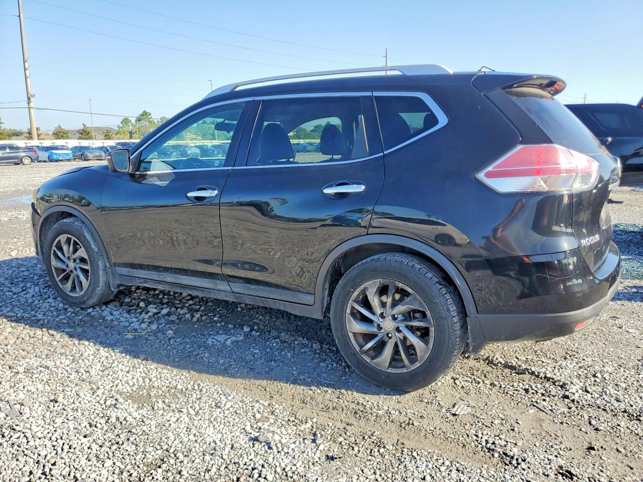 2014 Nissan Rogue Sl Black vin: 5N1AT2MT3EC777060