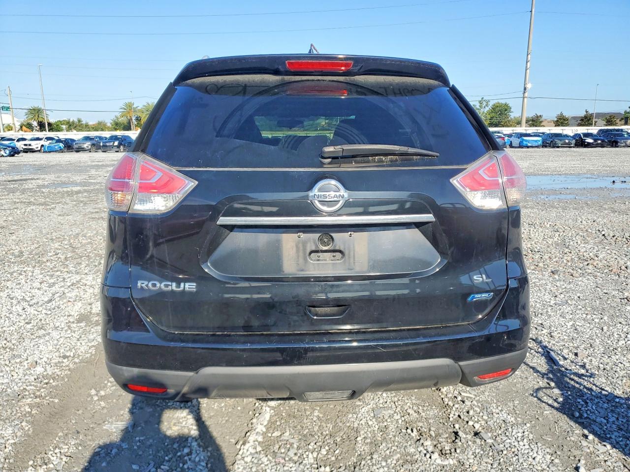 2014 Nissan Rogue Sl Black vin: 5N1AT2MT3EC777060