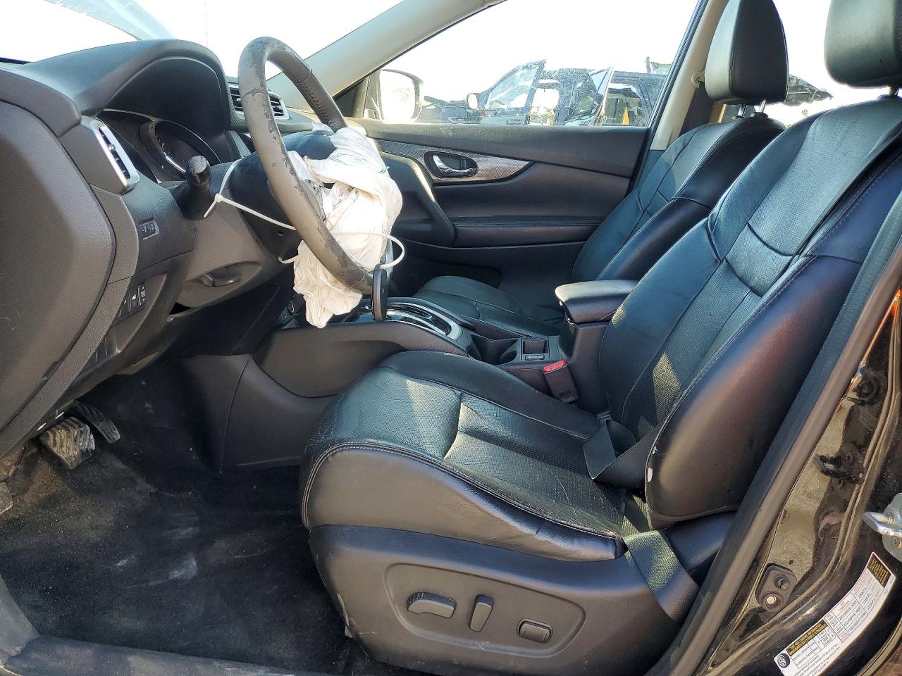 2014 Nissan Rogue Sl Black vin: 5N1AT2MT3EC777060
