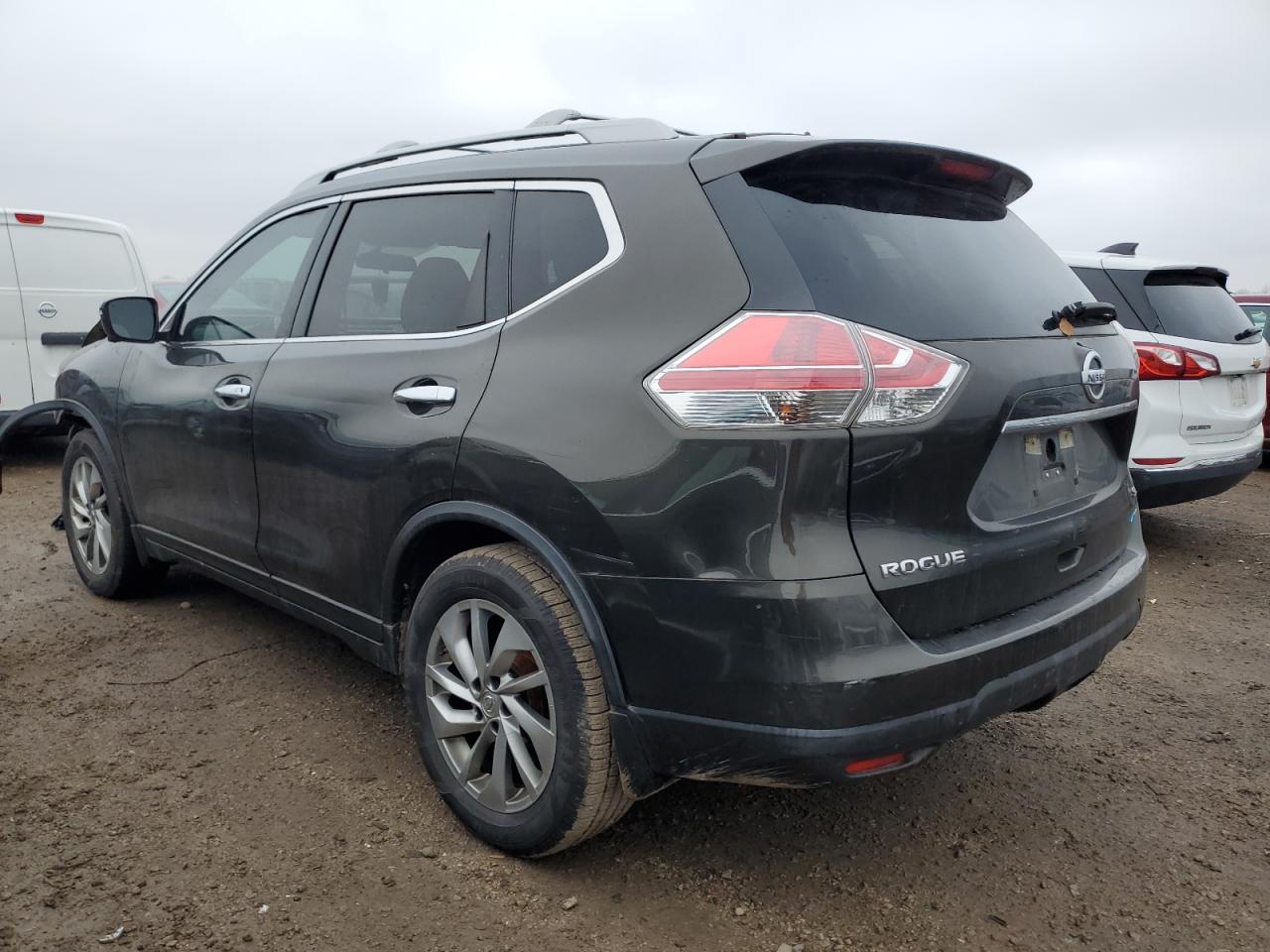 2014 Nissan Rogue S Green vin: 5N1AT2MT3EC788916