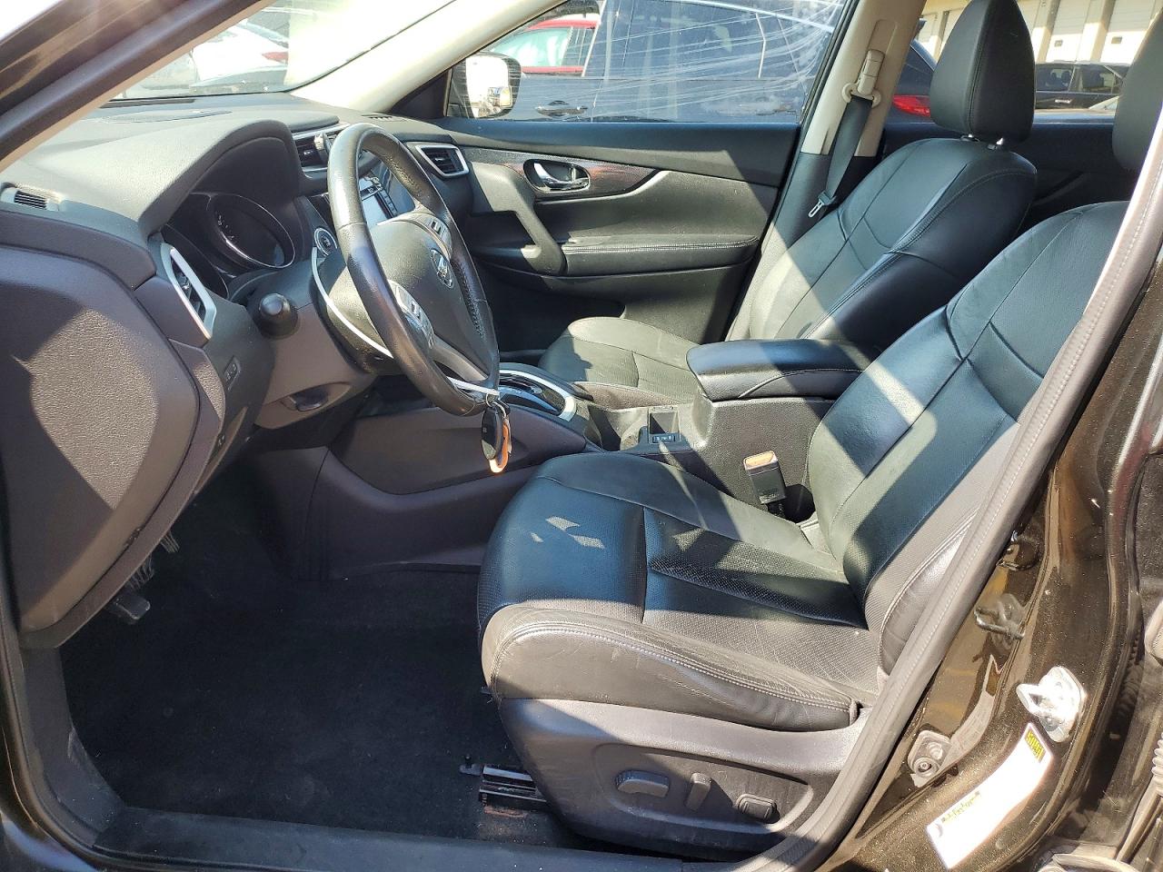 2014 Nissan Rogue Sl Black vin: 5N1AT2MT3EC788916