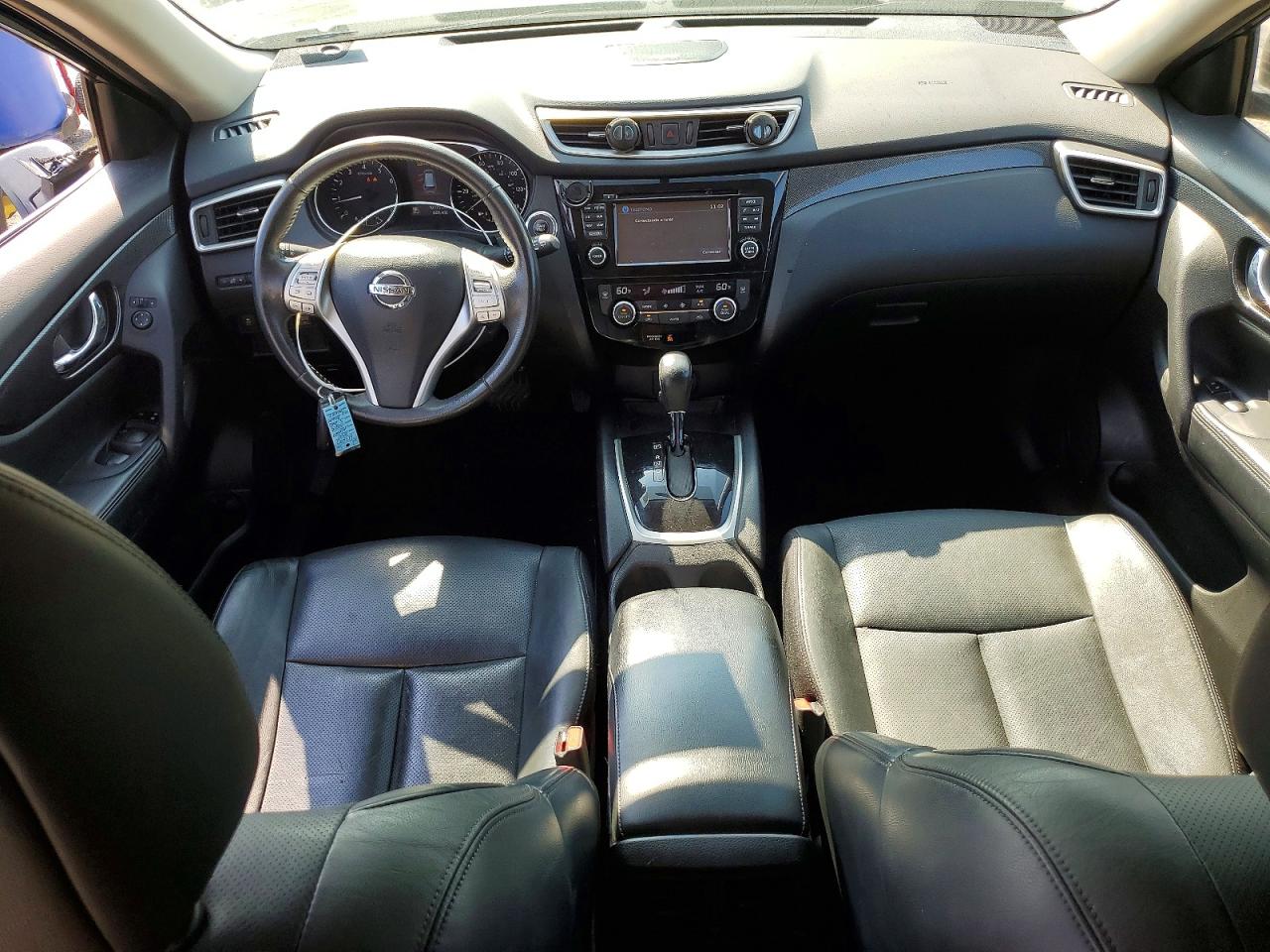 2014 Nissan Rogue Sl Black vin: 5N1AT2MT3EC788916