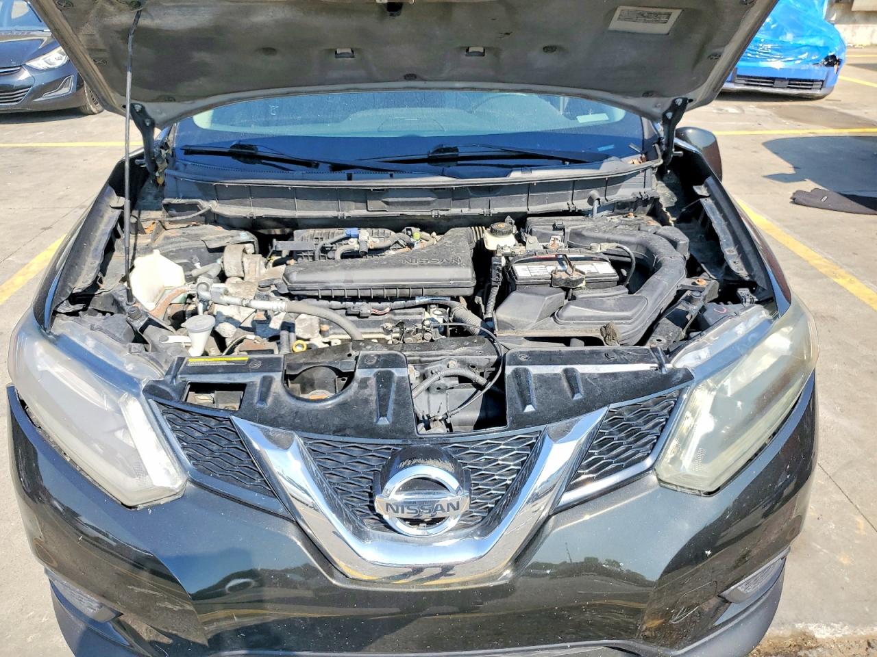 2014 Nissan Rogue Sl Black vin: 5N1AT2MT3EC788916