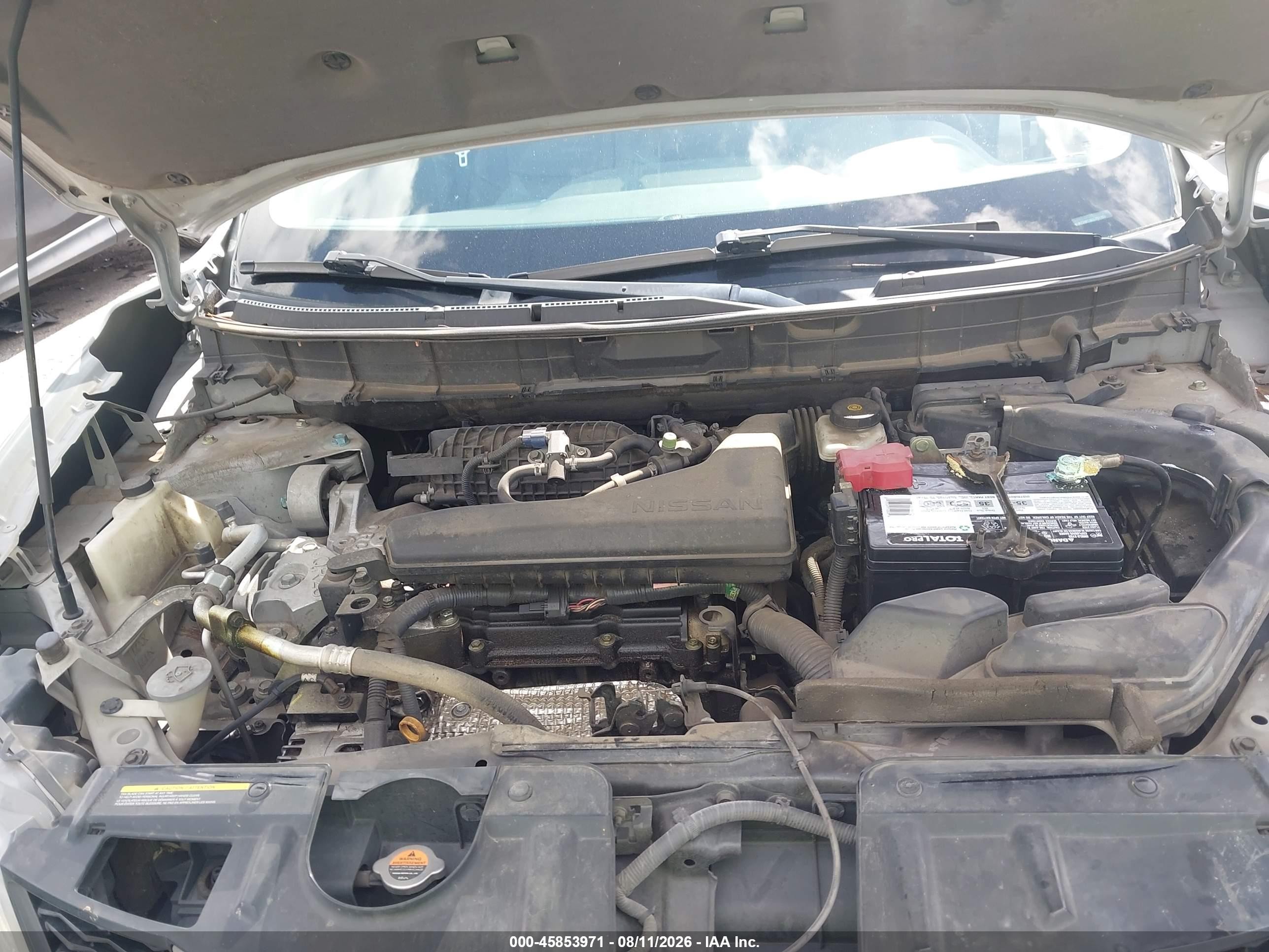 2014 Nissan Rogue Sv Silver vin: 5N1AT2MT3EC797163