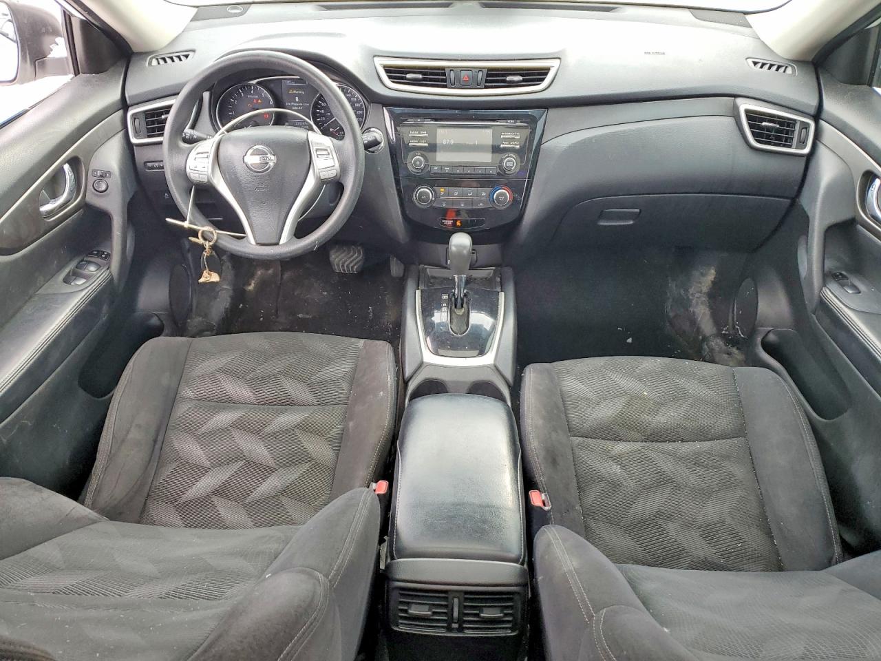 2014 Nissan Rogue S Белый vin: 5N1AT2MT3EC798264