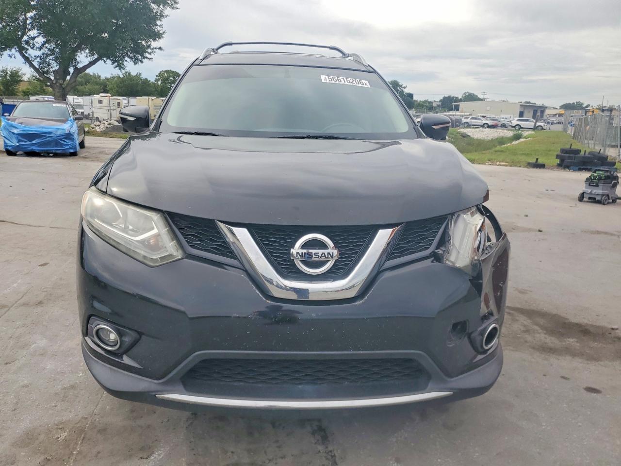 2014 Nissan Rogue Sl Black vin: 5N1AT2MT3EC808422