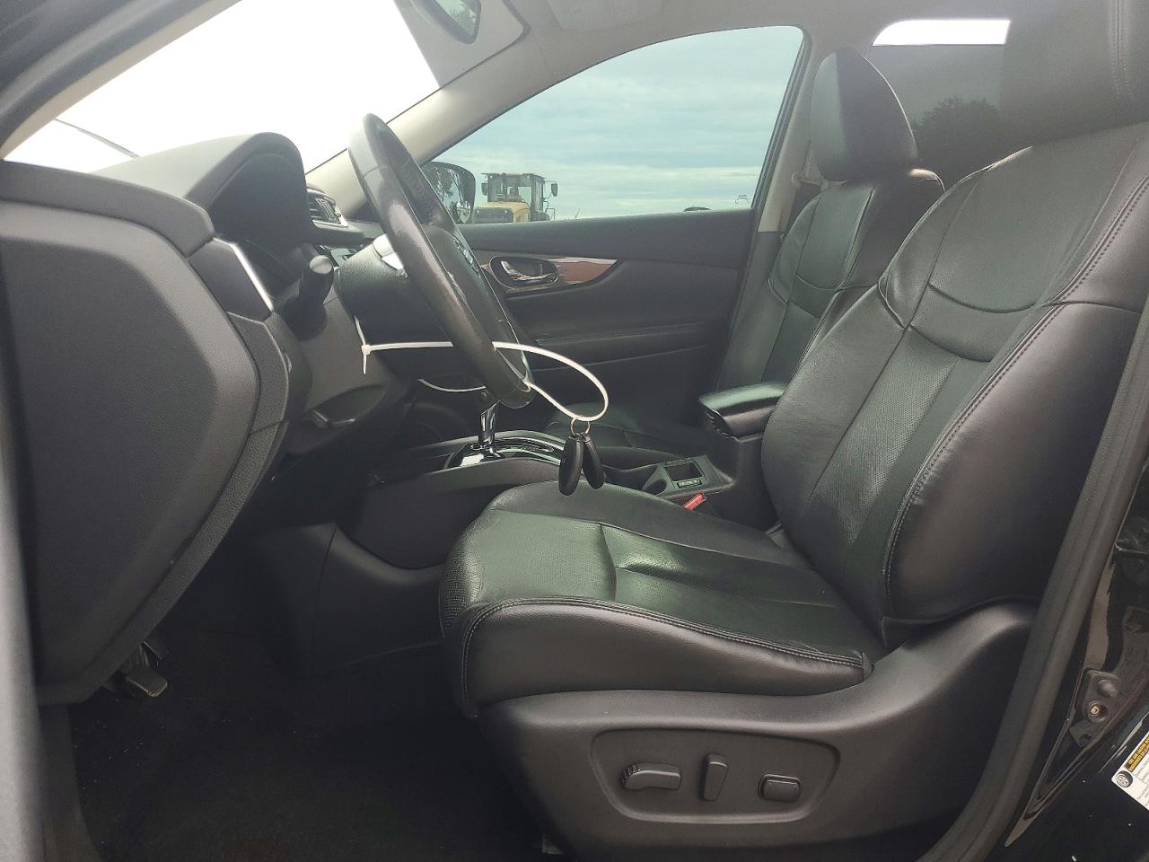 2014 Nissan Rogue Sl Black vin: 5N1AT2MT3EC808422