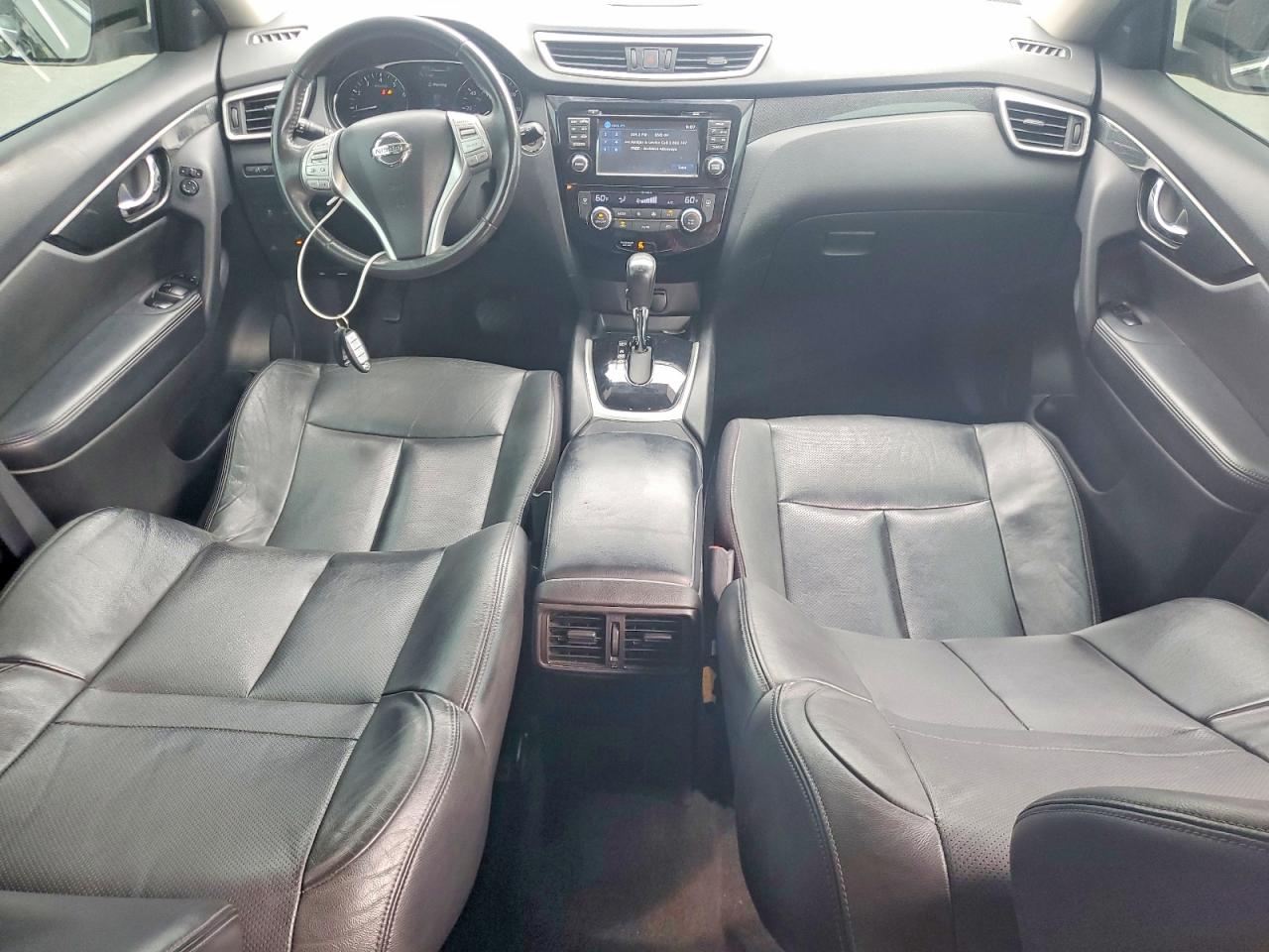 2014 Nissan Rogue Sl Black vin: 5N1AT2MT3EC808422