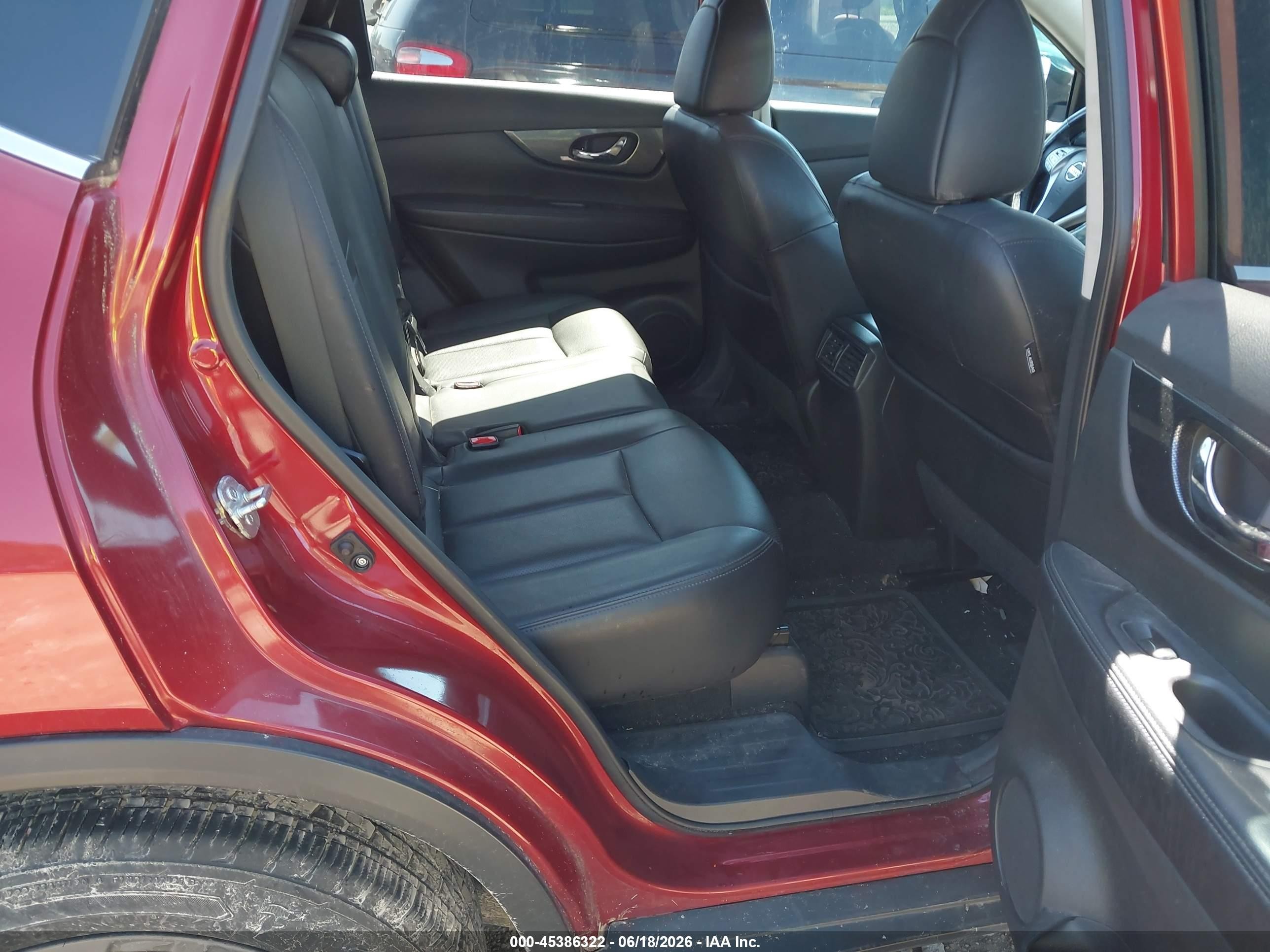 2014 Nissan Rogue Sl Orange vin: 5N1AT2MT3EC823731