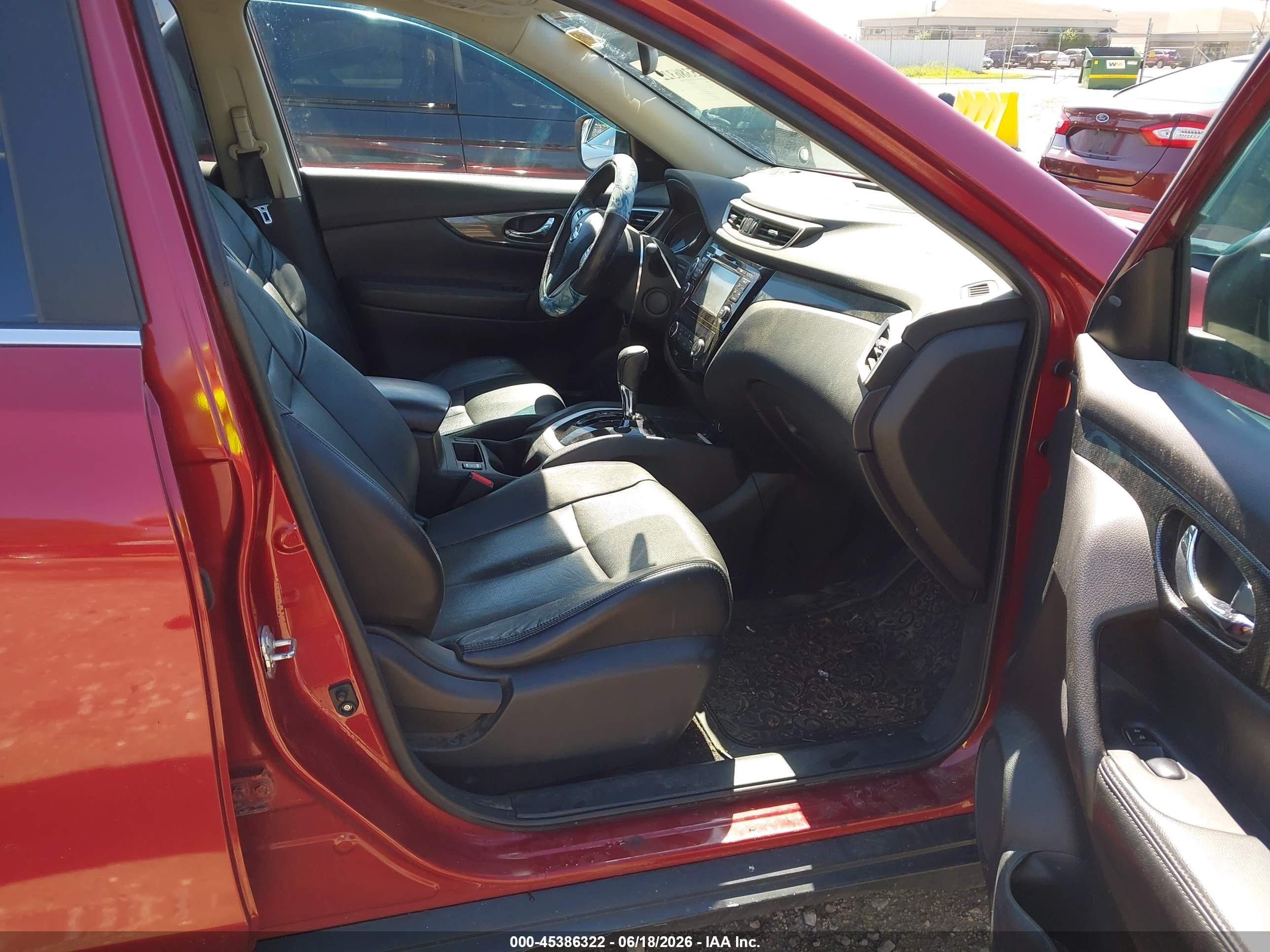 2014 Nissan Rogue Sl Orange vin: 5N1AT2MT3EC823731