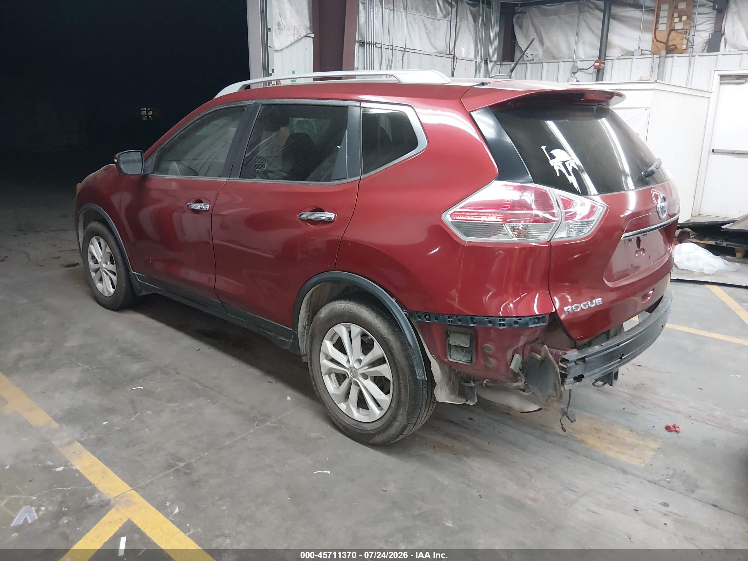 2014 Nissan Rogue Sv Red vin: 5N1AT2MT3EC824247