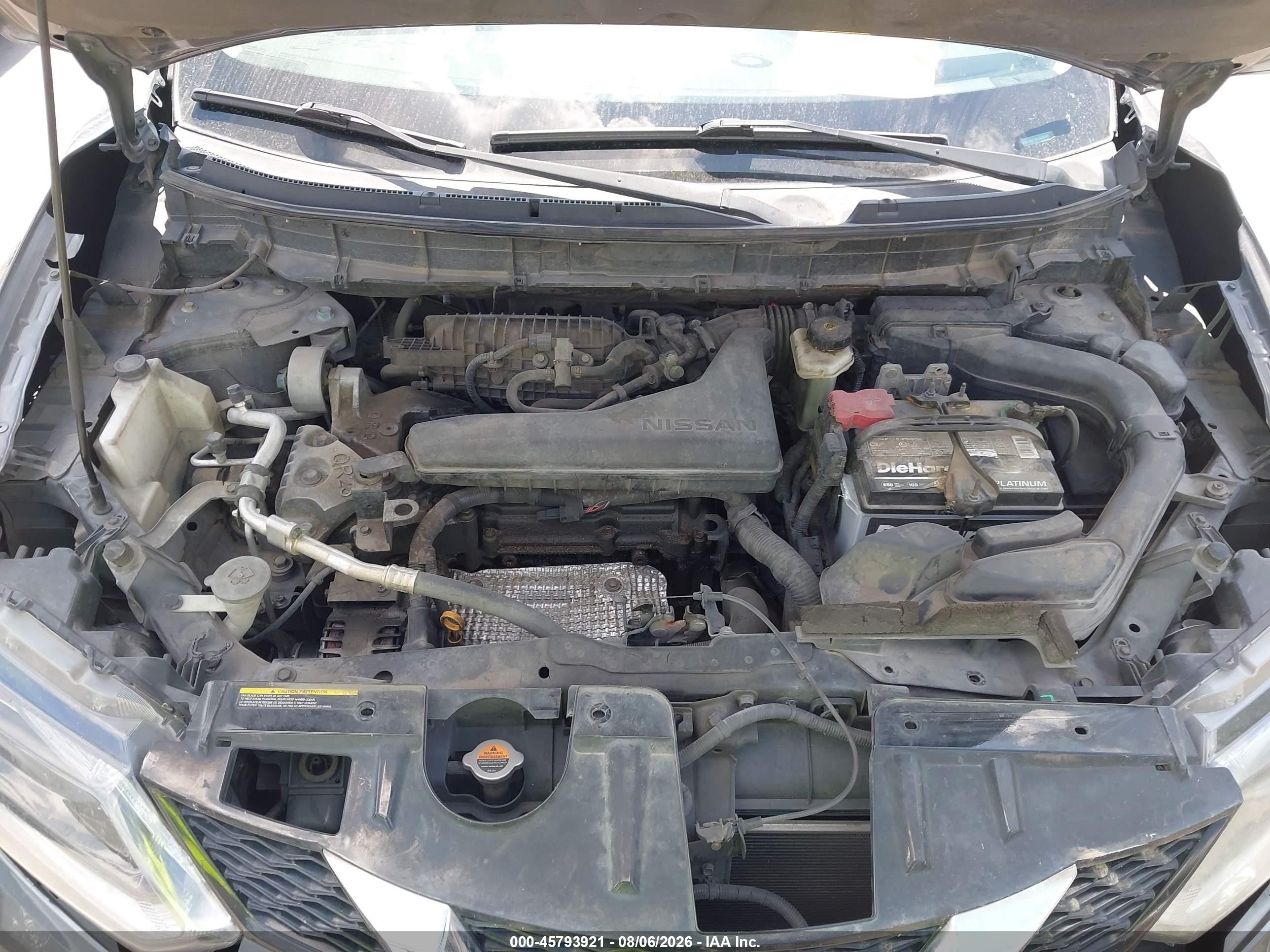 2014 Nissan Rogue Sv Gray vin: 5N1AT2MT3EC825088