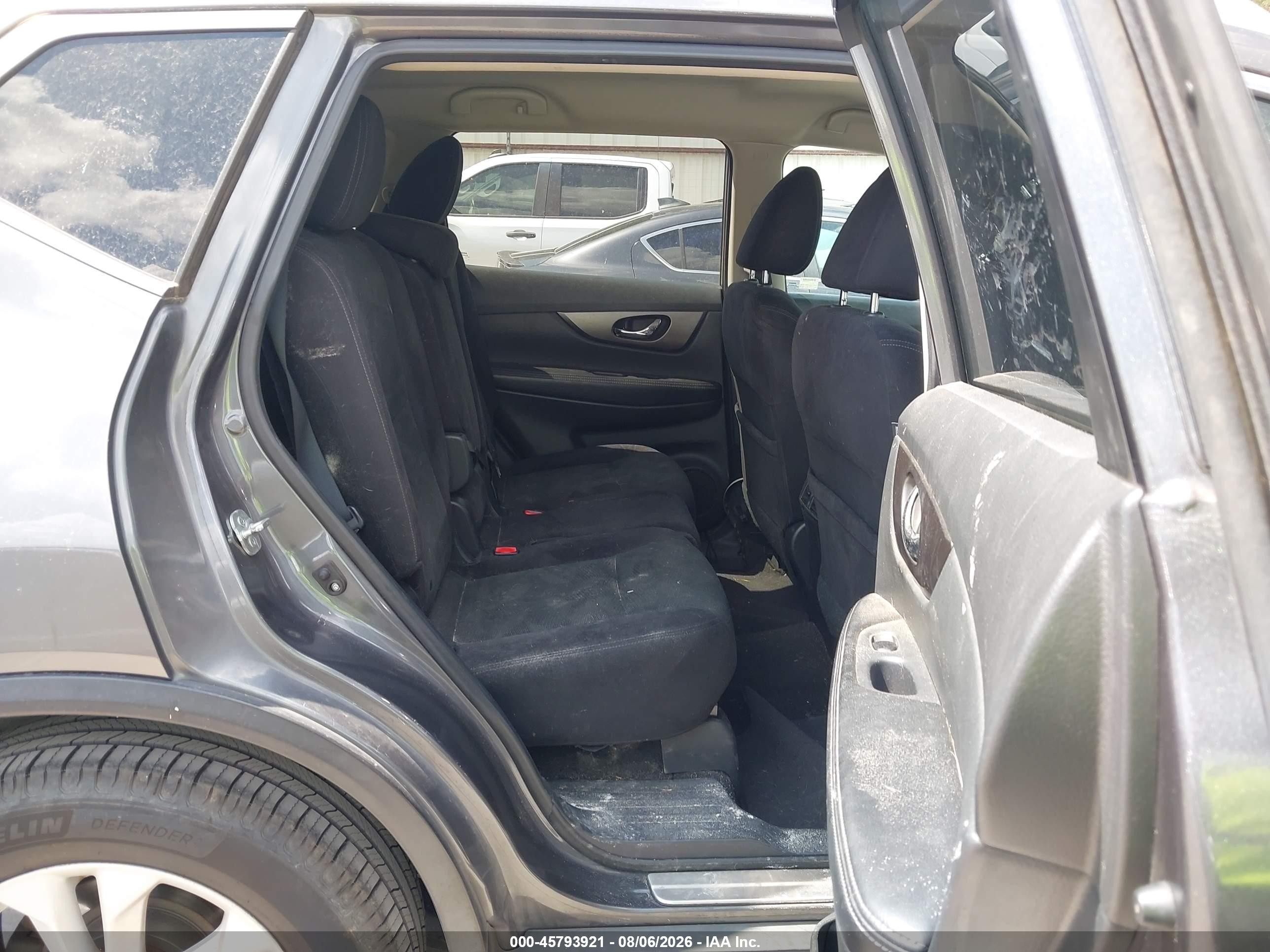 2014 Nissan Rogue Sv Gray vin: 5N1AT2MT3EC825088