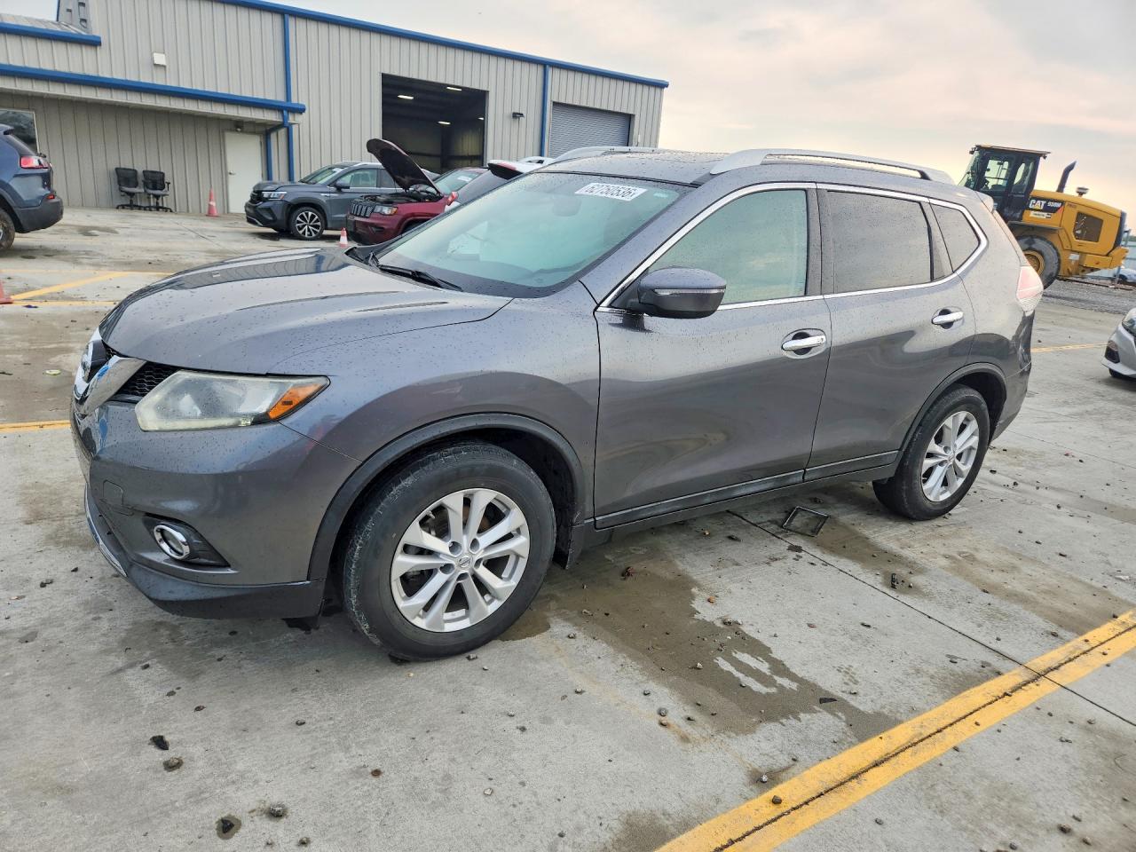 2014 Nissan Rogue Sv Gray vin: 5N1AT2MT3EC829495
