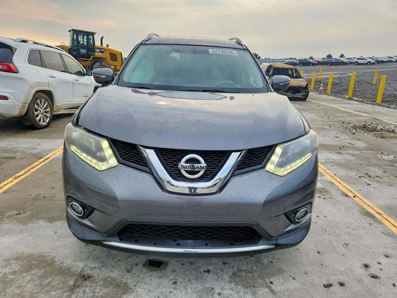 2014 Nissan Rogue Sv Gray vin: 5N1AT2MT3EC829495