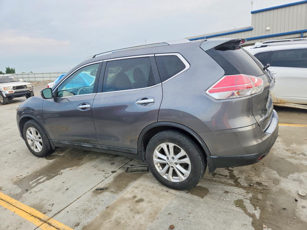 2014 Nissan Rogue Sv Gray vin: 5N1AT2MT3EC829495