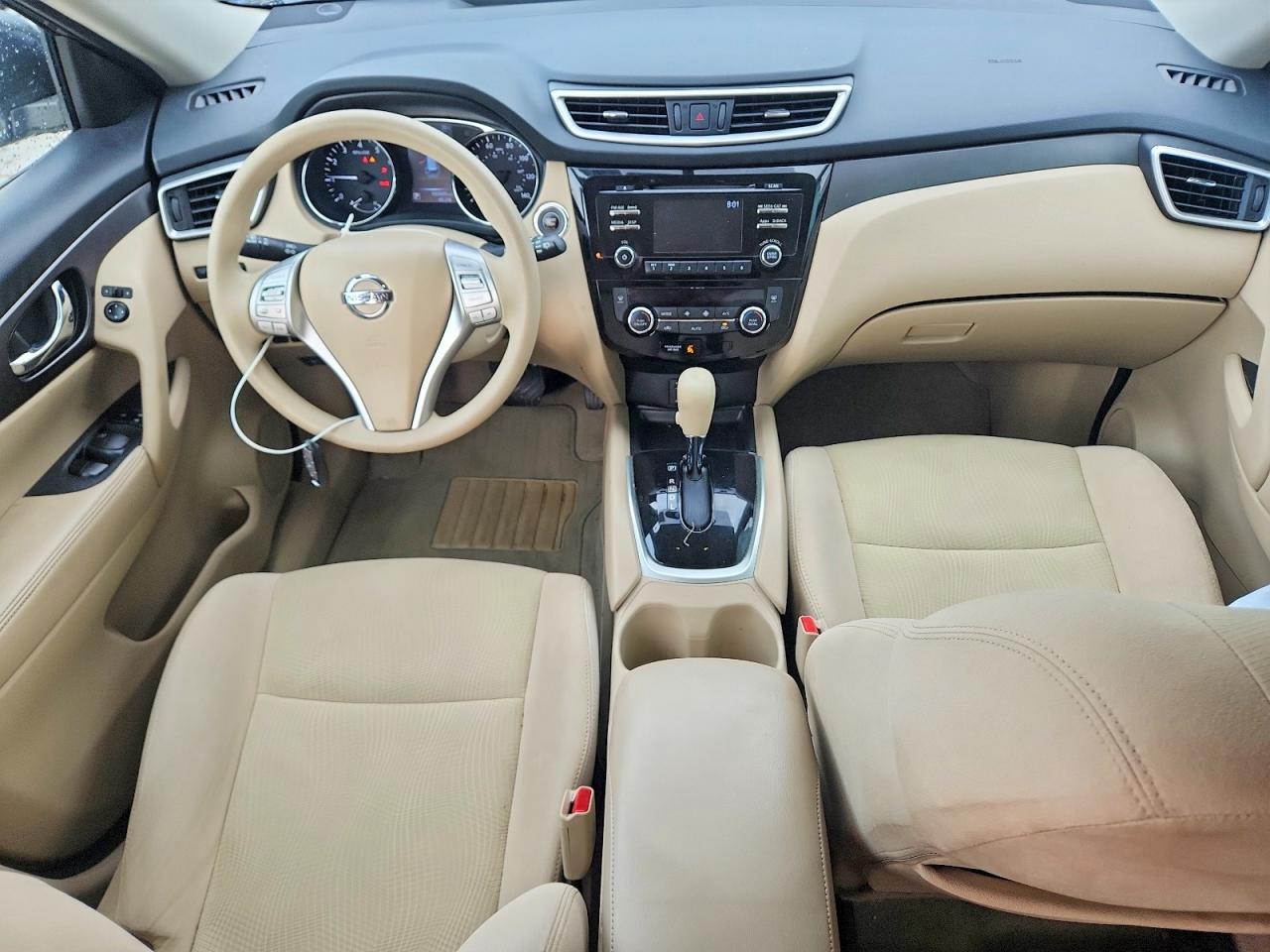 2014 Nissan Rogue Sv Gray vin: 5N1AT2MT3EC829495