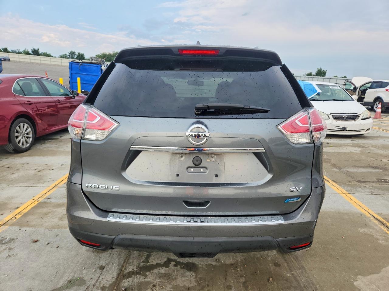 2014 Nissan Rogue Sv Gray vin: 5N1AT2MT3EC829495