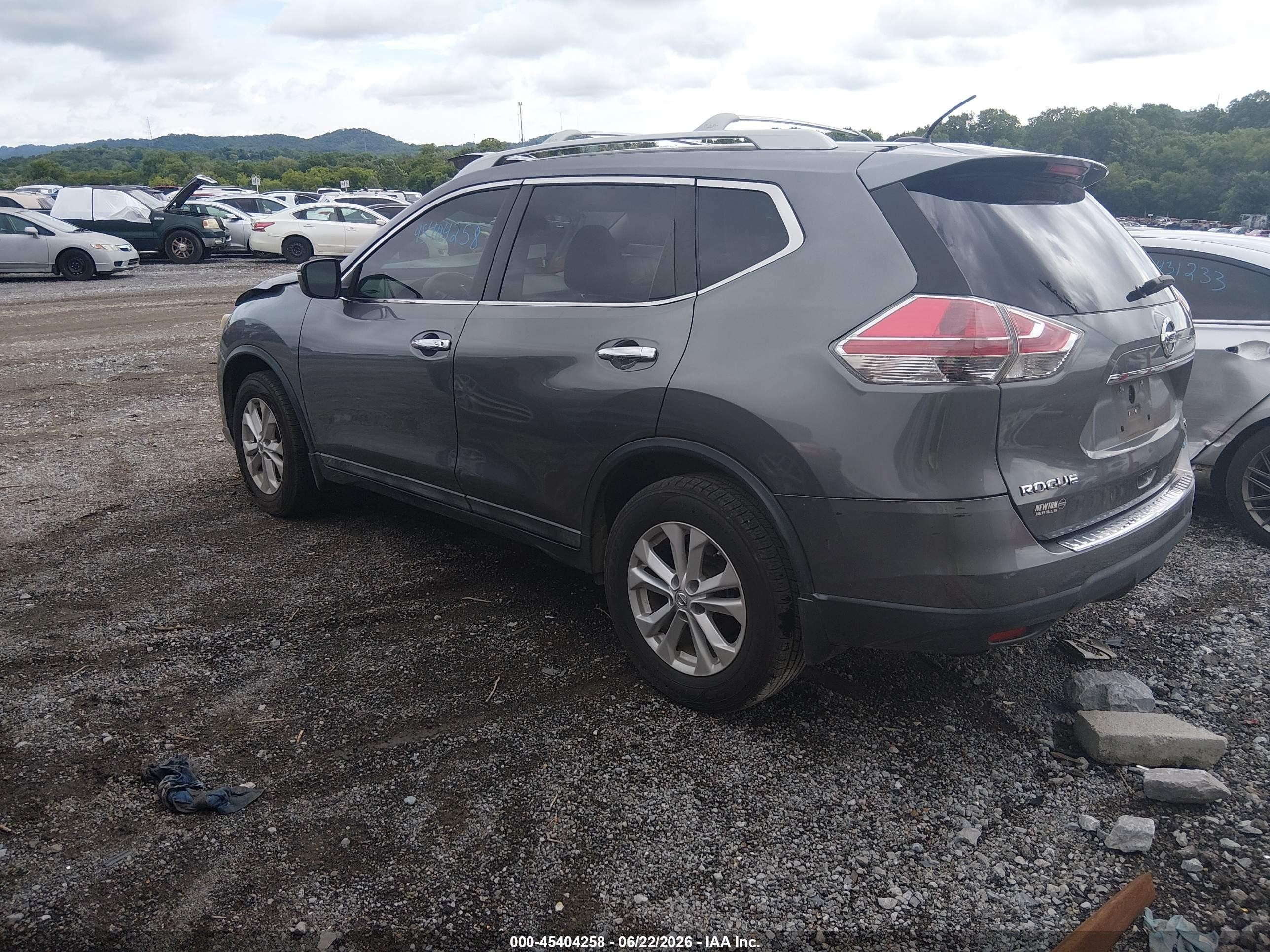 2014 Nissan Rogue Sv Серый vin: 5N1AT2MT3EC831702