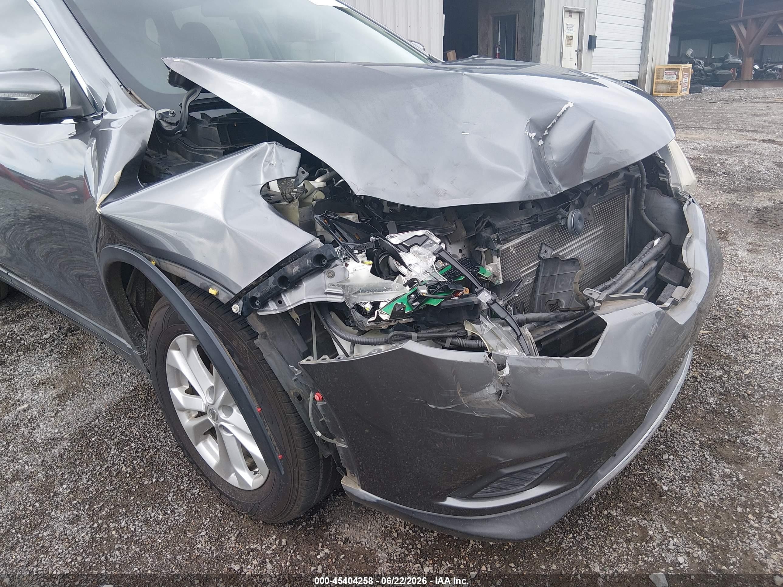 2014 Nissan Rogue Sv Серый vin: 5N1AT2MT3EC831702