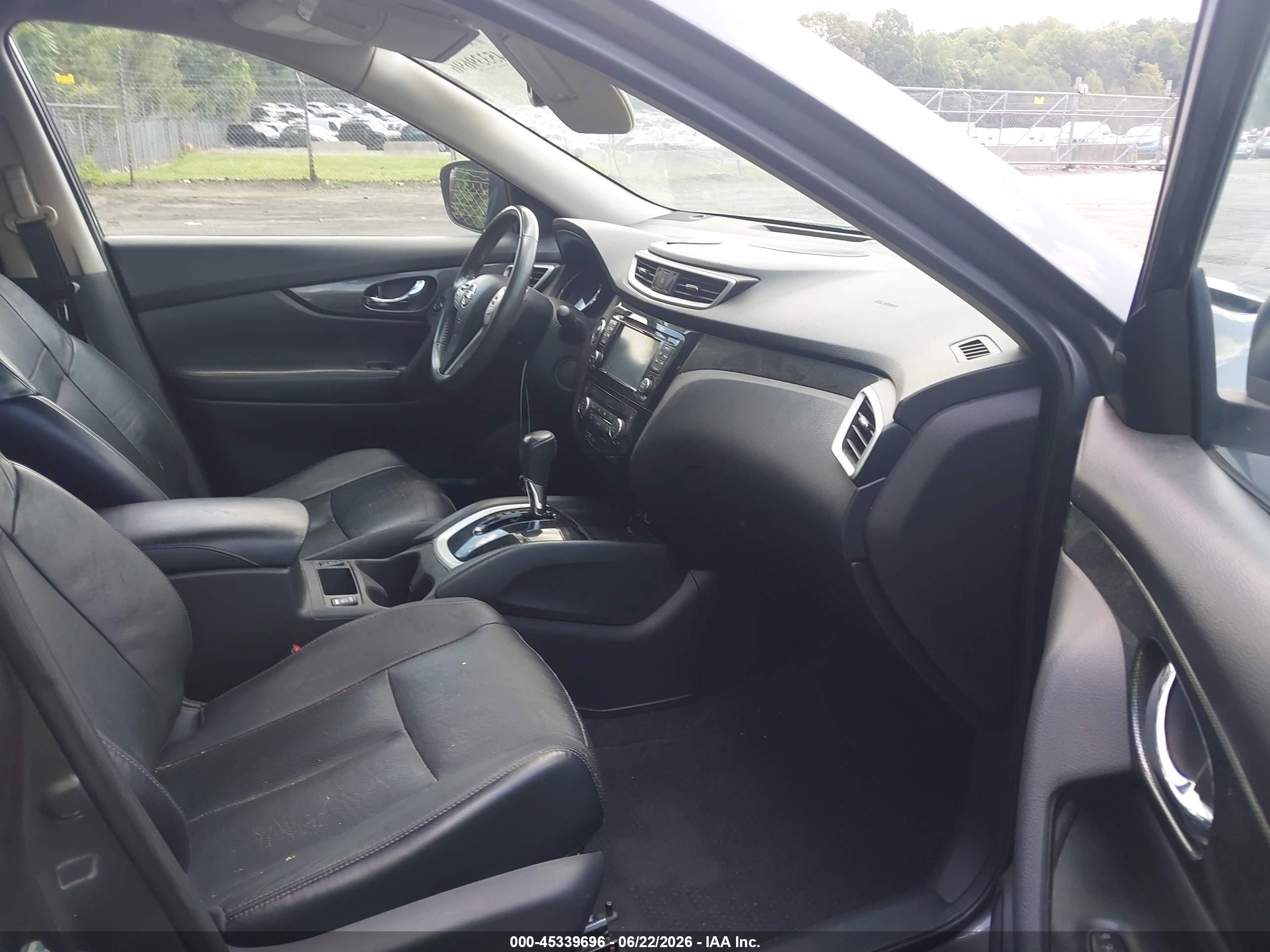 2014 Nissan Rogue Sl Gray vin: 5N1AT2MT3EC832770