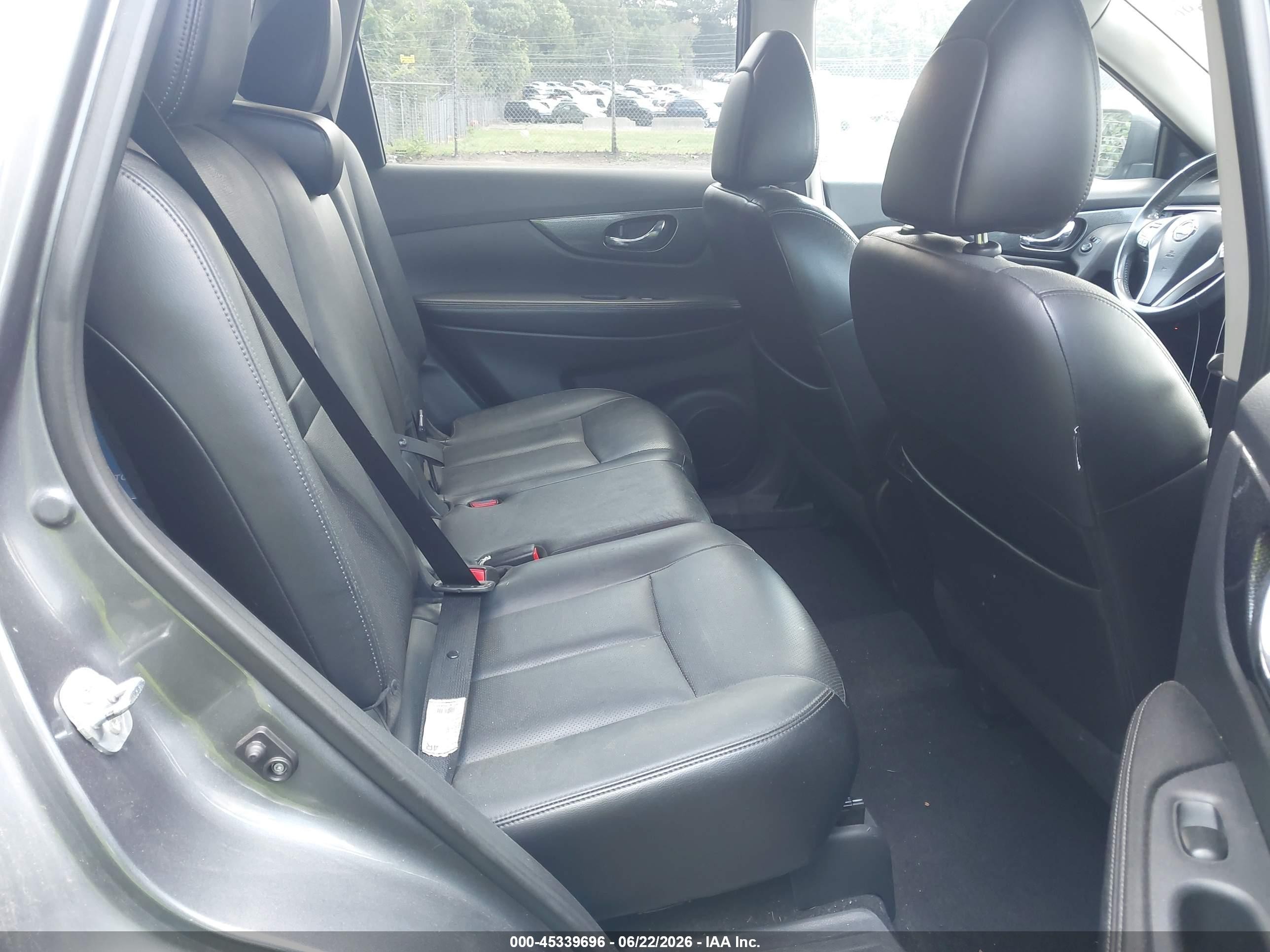 2014 Nissan Rogue Sl Gray vin: 5N1AT2MT3EC832770