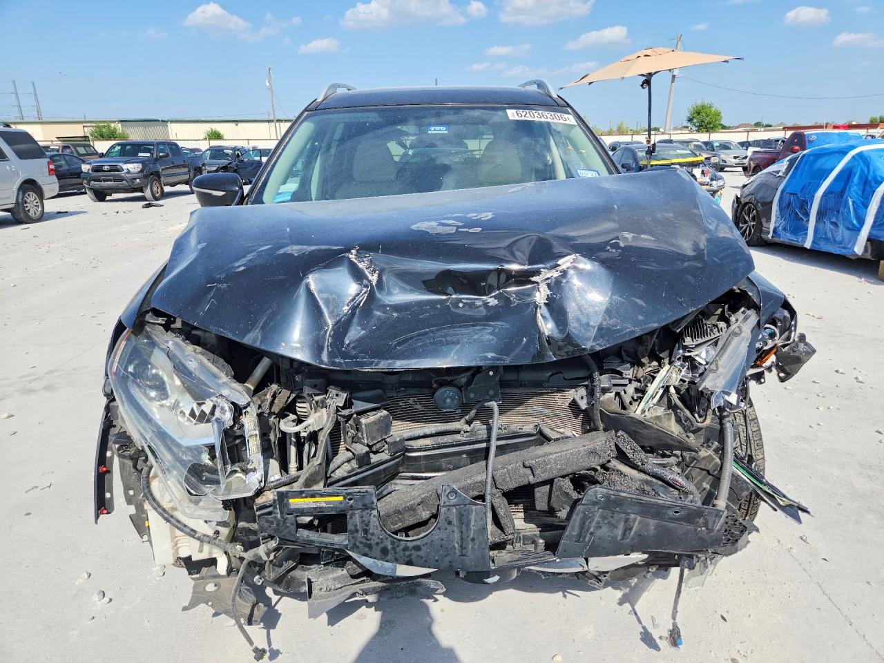 2014 Nissan Rogue Sl Black vin: 5N1AT2MT3EC840447