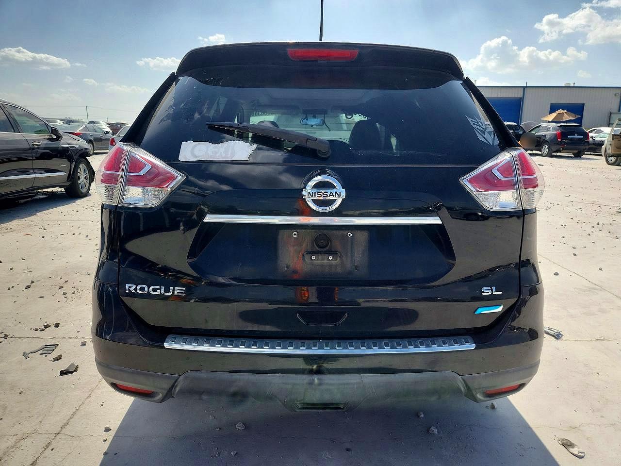 2014 Nissan Rogue Sl Black vin: 5N1AT2MT3EC840447