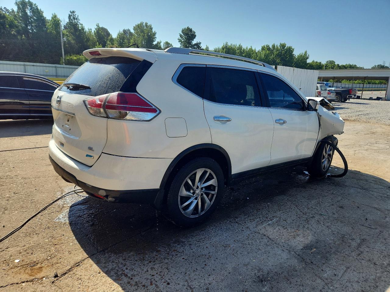 2014 Nissan Rogue Sl White vin: 5N1AT2MT3EC850525