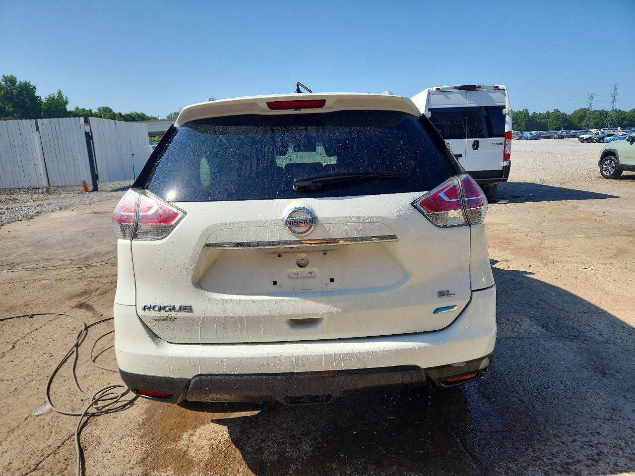 2014 Nissan Rogue Sl White vin: 5N1AT2MT3EC850525