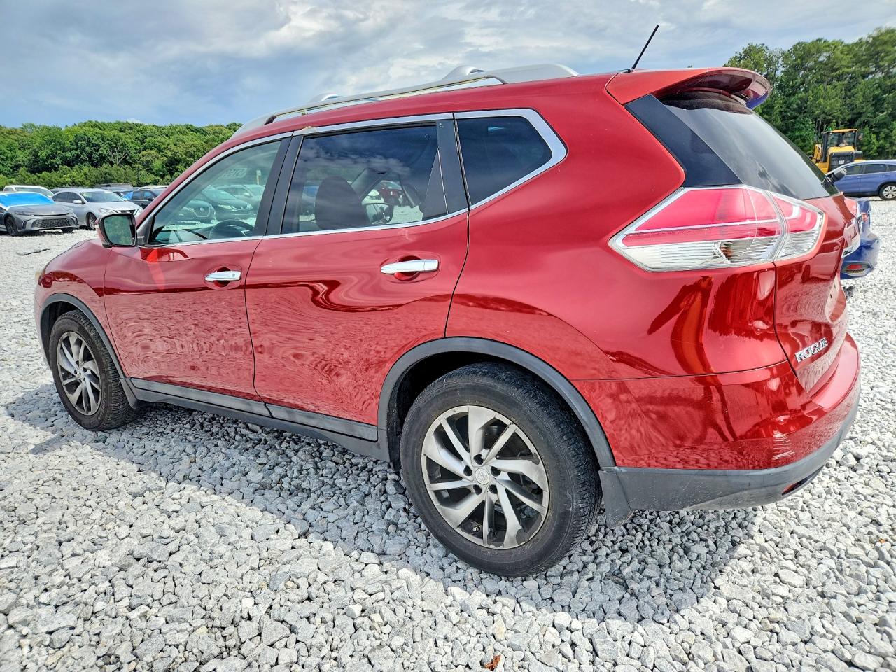 2014 Nissan Rogue Sl Red vin: 5N1AT2MT3EC850833
