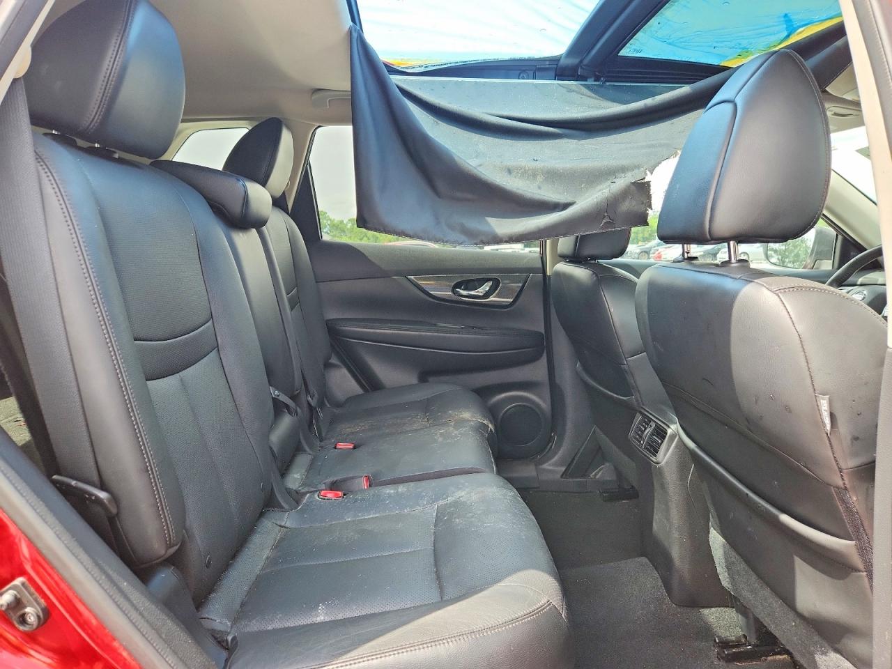 2014 Nissan Rogue Sl Red vin: 5N1AT2MT3EC850833