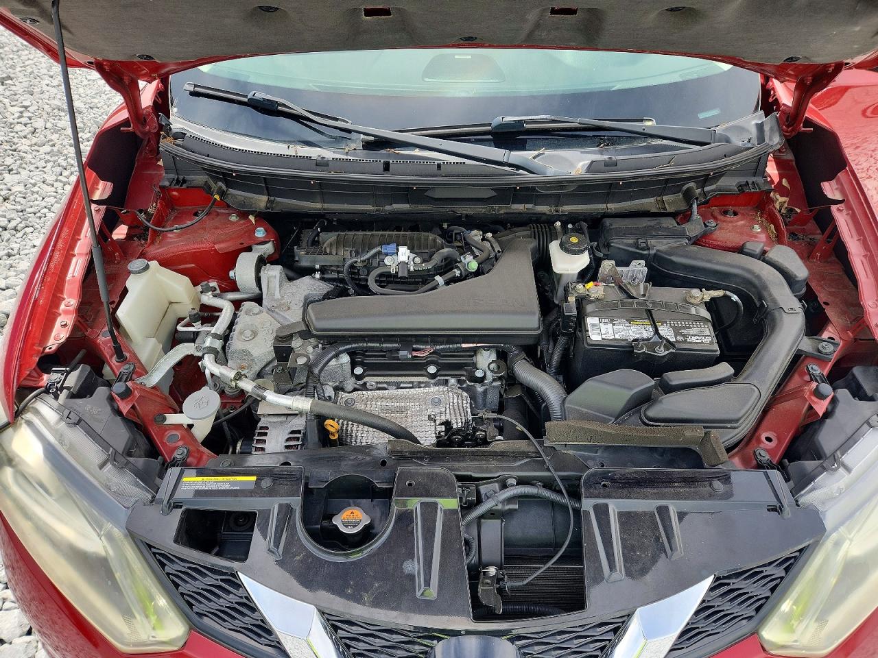 2014 Nissan Rogue Sl Red vin: 5N1AT2MT3EC850833