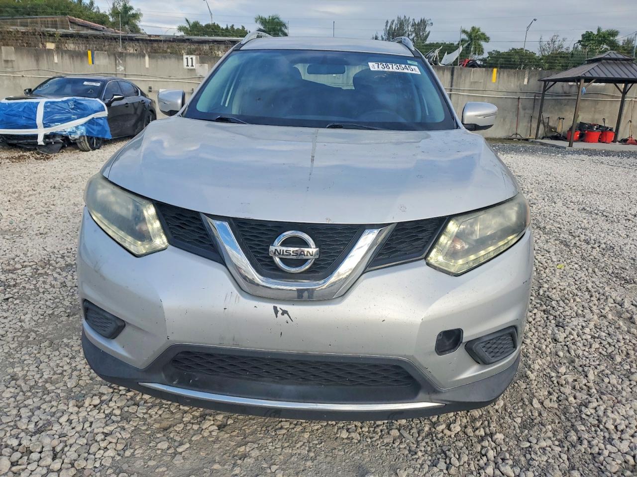 2014 Nissan Rogue Sv Silver vin: 5N1AT2MT3EC856048