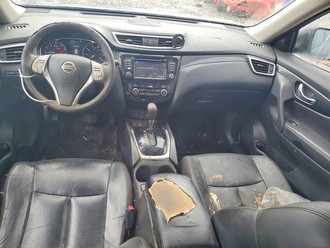 2015 Nissan Rogue Sl Синий vin: 5N1AT2MT3FC769574