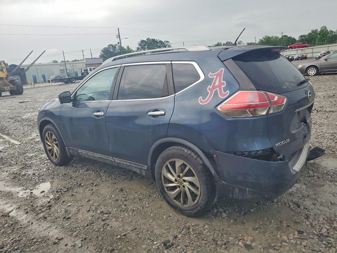 2015 Nissan Rogue Sl Синий vin: 5N1AT2MT3FC769574