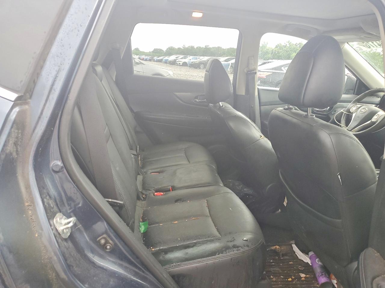 2015 Nissan Rogue Sl Синий vin: 5N1AT2MT3FC769574