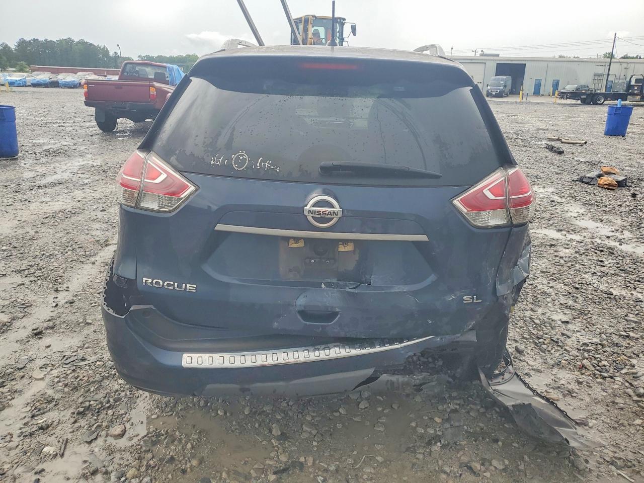 2015 Nissan Rogue Sl Синий vin: 5N1AT2MT3FC769574