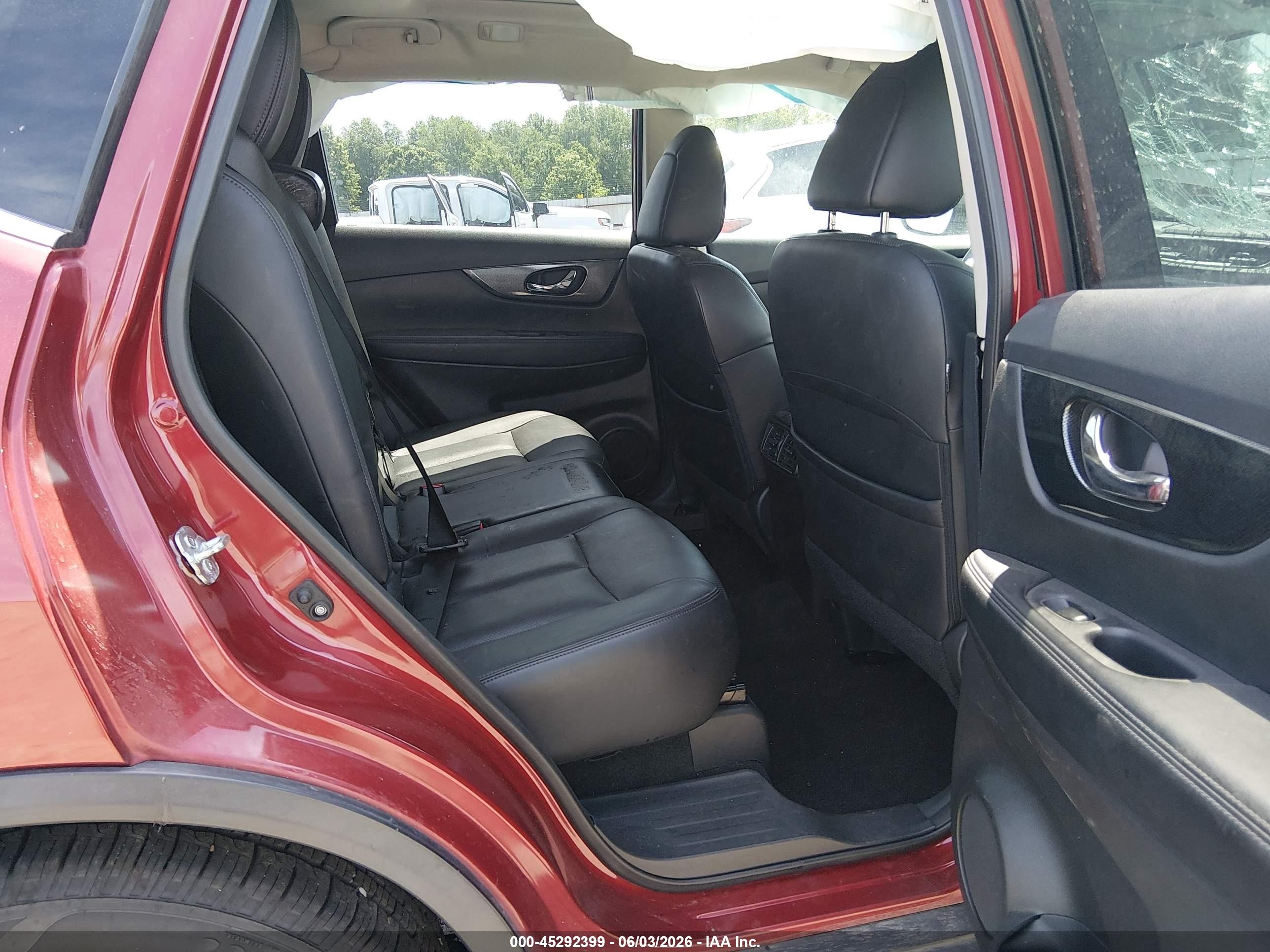 2015 Nissan Rogue Sl Maroon vin: 5N1AT2MT3FC806557