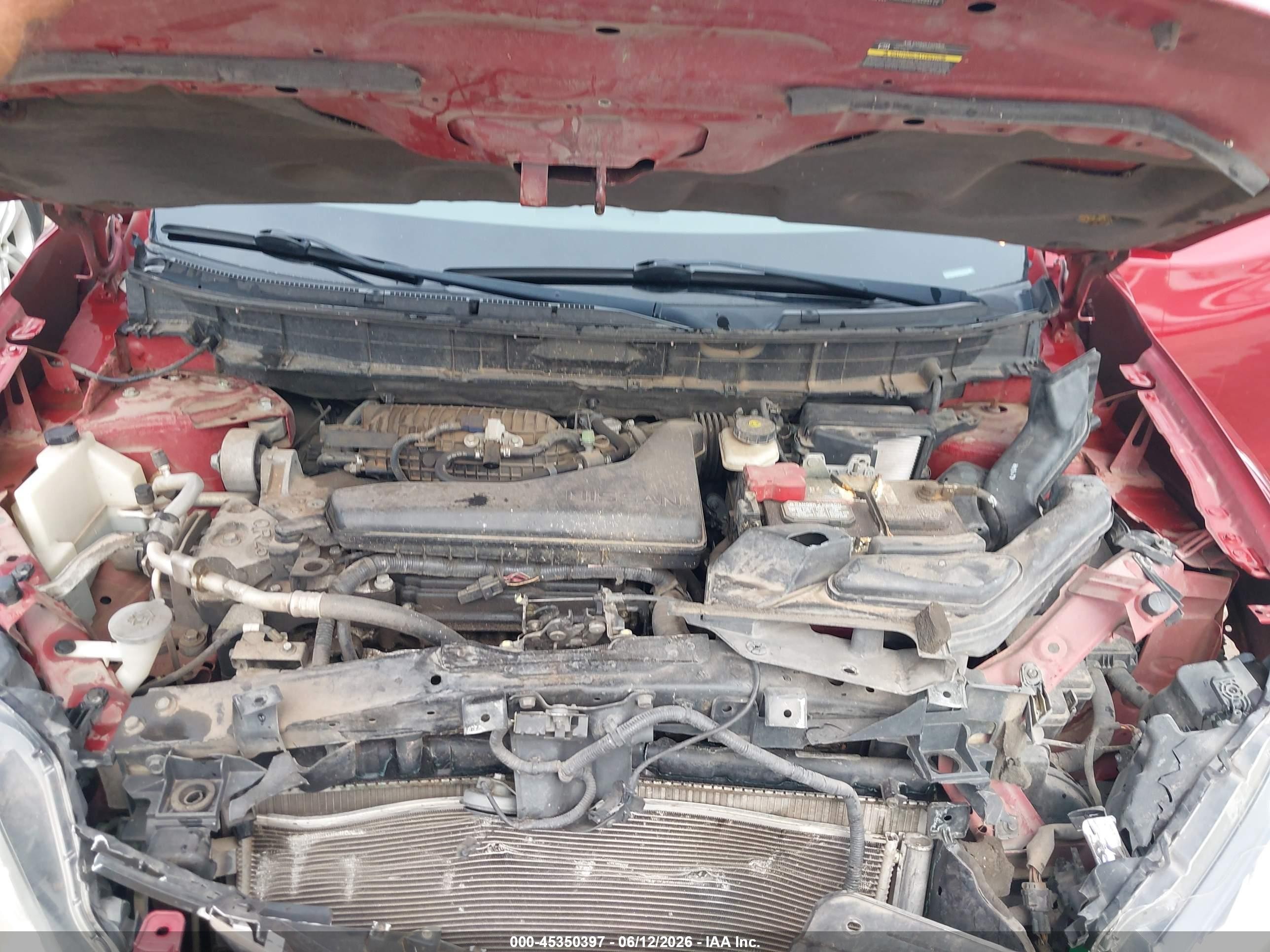 2015 Nissan Rogue Sl Red vin: 5N1AT2MT3FC809491