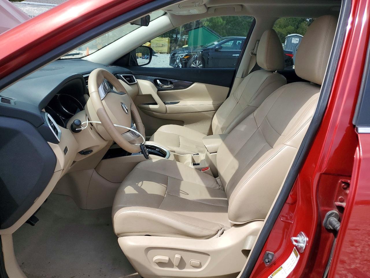 2015 Nissan Rogue Sl Красный vin: 5N1AT2MT3FC811080