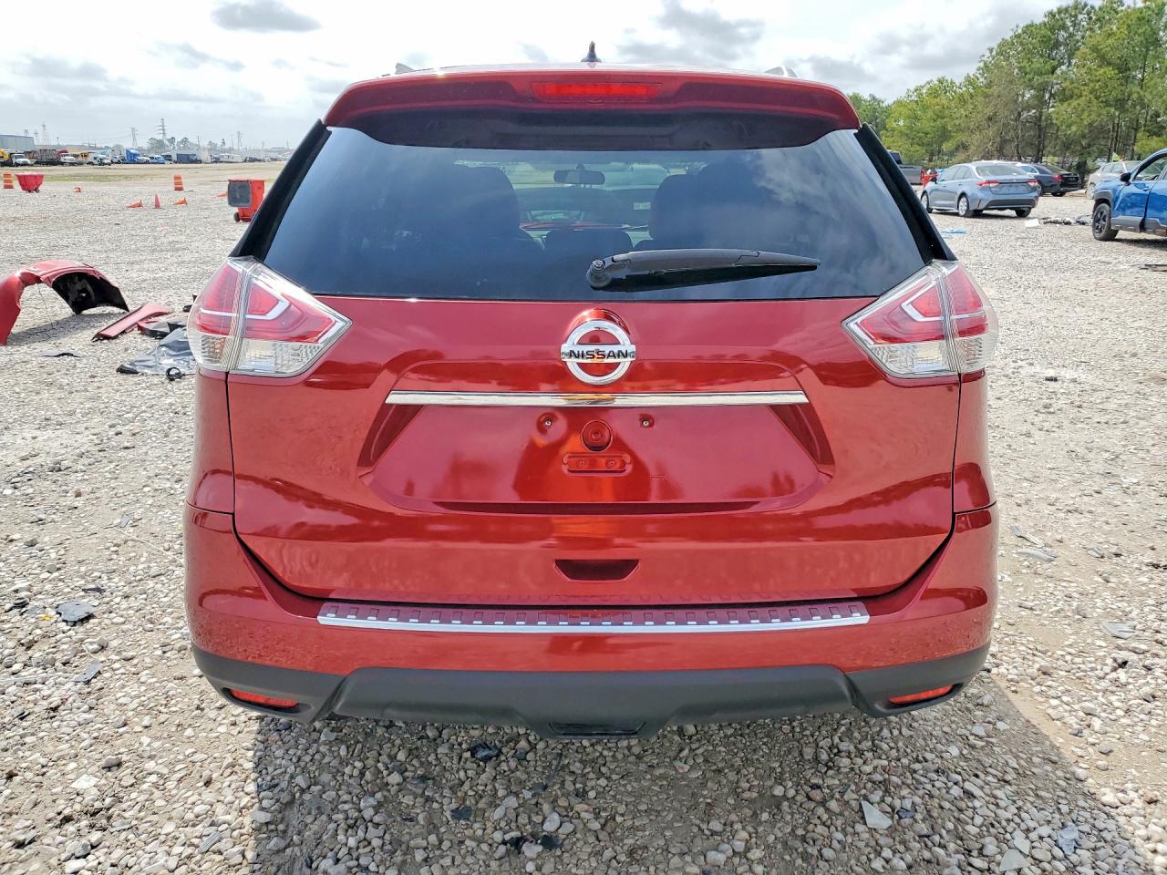 2015 Nissan Rogue Sl Красный vin: 5N1AT2MT3FC811080