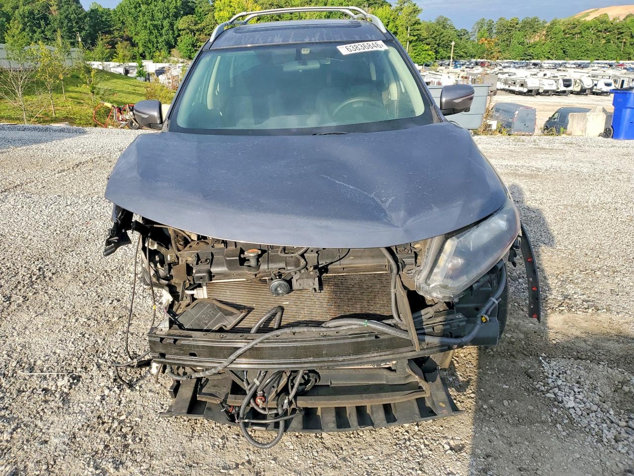 2015 Nissan Rogue Sv Серый vin: 5N1AT2MT3FC812634
