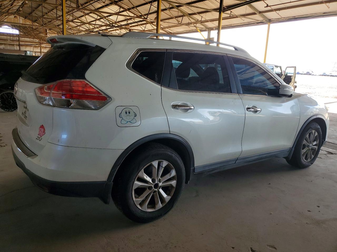 2015 Nissan Rogue Sv White vin: 5N1AT2MT3FC821771